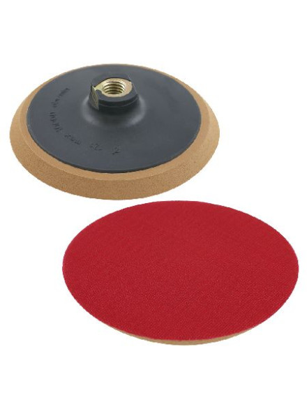 SUPORT DISC ABRAZIV AUTO-ADEZIV GUMAT CU FILET / 125MM