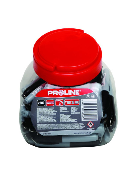 MARKERE SCURTE NEGRE (N-80), 80/SET