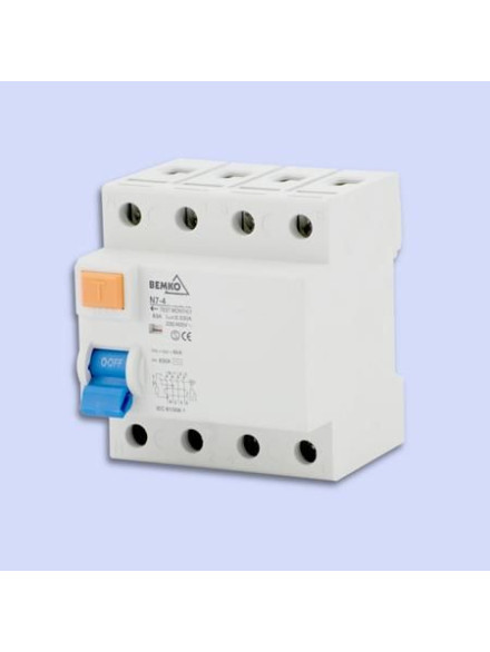 INTRERUPATOR DIFERENTIAL TRIFAZAT 4P / 40A / 100MA