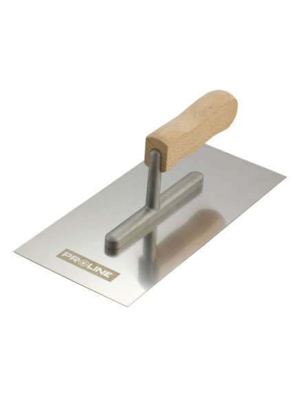 GLETIERA INOX CU MANER LEMN 270X130MM