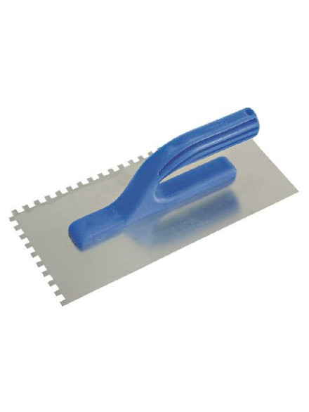 GLETIERA INOX DINTATA CU MANER PLASTIC 270X130/8MM