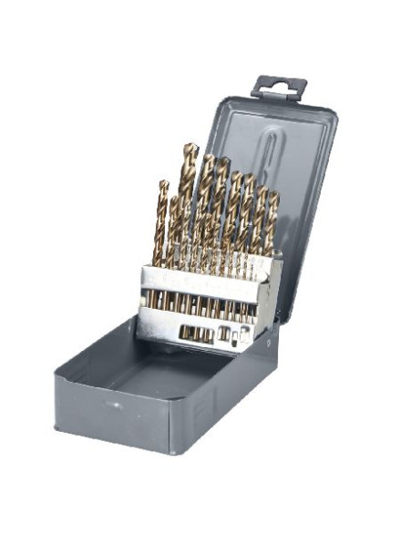 SET BURGHIE METAL HSS-CO 135° IN CUTIE 1-10MM - 19P.