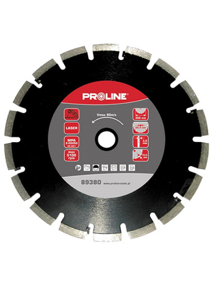 DISC DIAMANTAT SEGMENTAT LASER DE ASFALT 300MM / 25.4MM